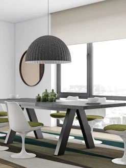 Tavolo allungabile effetto cemento Apex, 200-250 x 100 cm