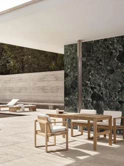 Tavolo da giardino in legno di teak BK15, 153 x 76 cm