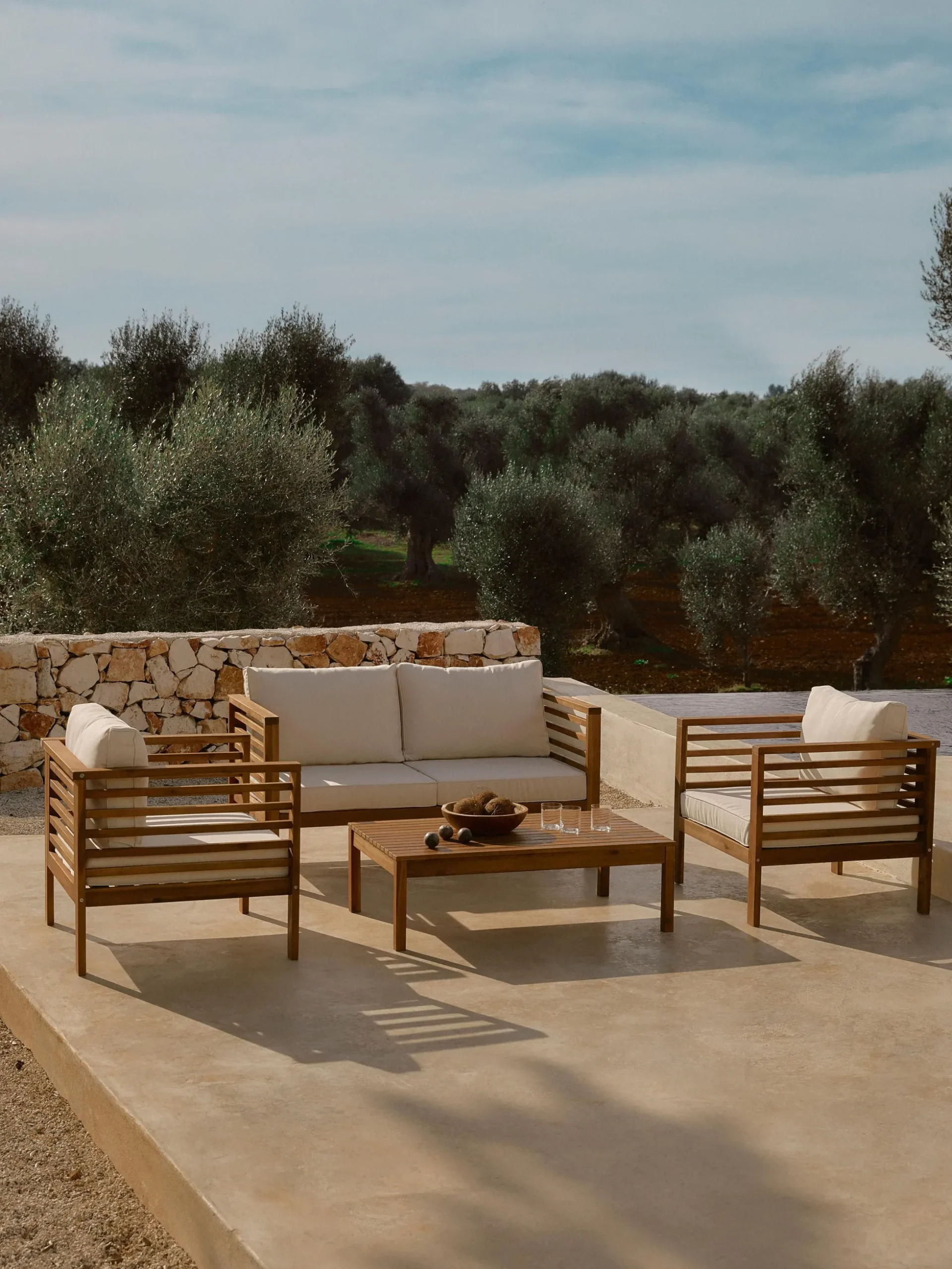 Tavolo da giardino in legno di acacia Bo, 100 x 60 cm