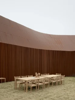 Tavolo da giardino in legno di teak AH901, 203 x 100 cm