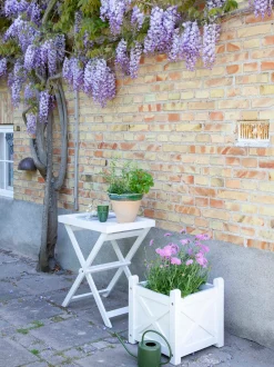 Tavolo da giardino pieghevole con vassoio rimovibile Glossy
