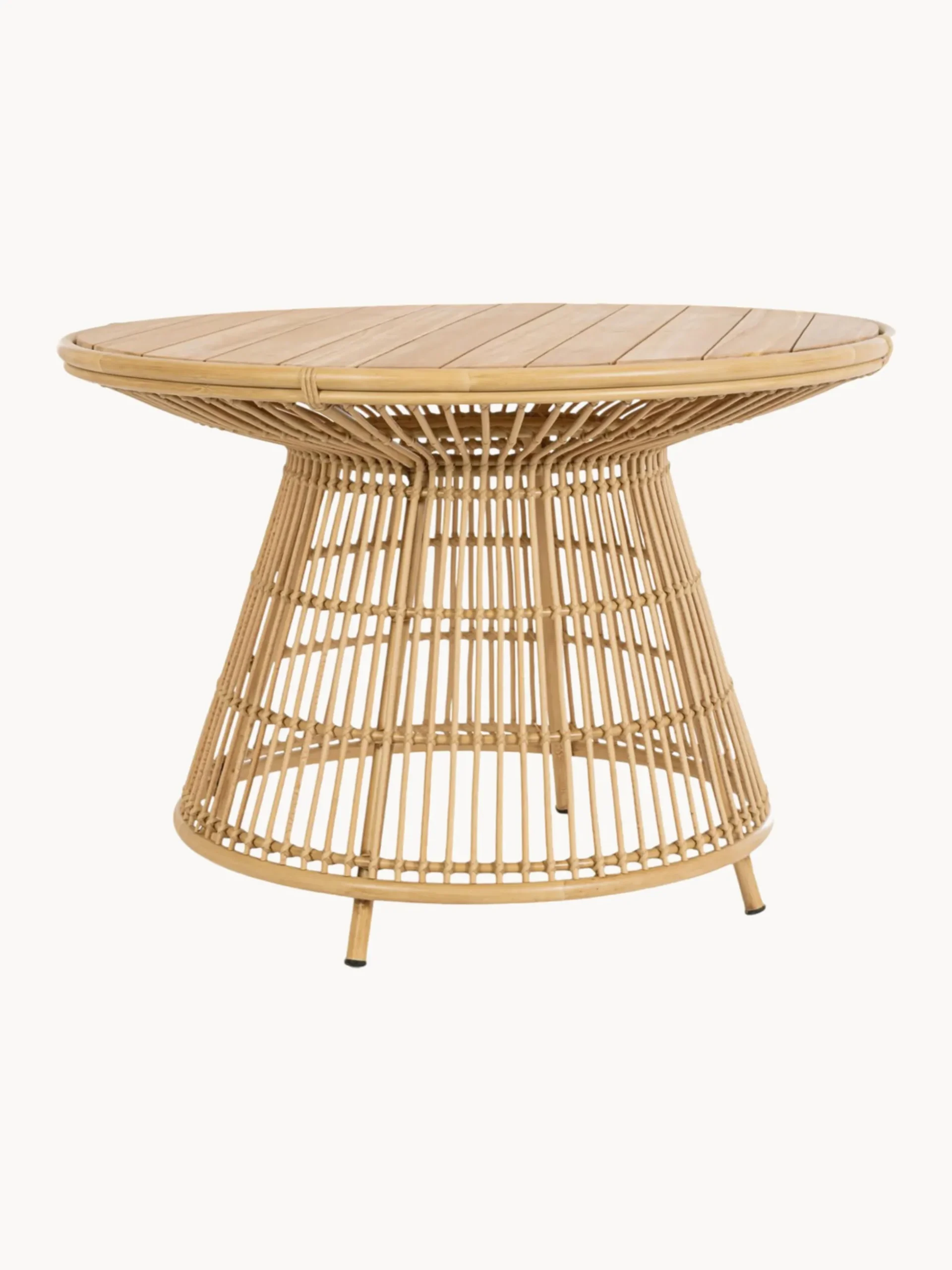 Tavolo da giardino rotondo in legno di teak Tavolo, Ø 110 cm