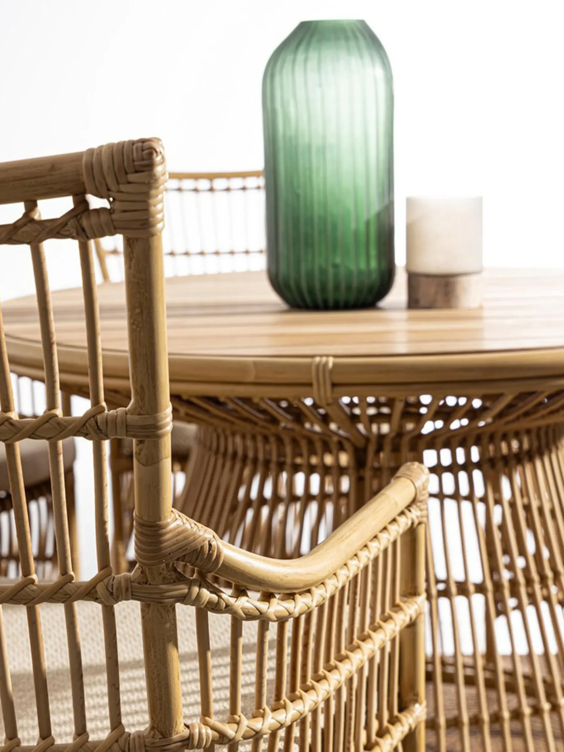Tavolo da giardino rotondo in legno di teak Tavolo, Ø 110 cm