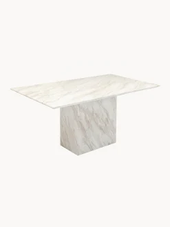 Tavolo da pranzo con piano in marmo Artistico, 160 x 90 cm