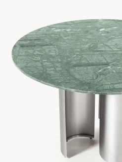 Tavolo da pranzo rotondo con piano in marmo Noam, Ø 120 cm