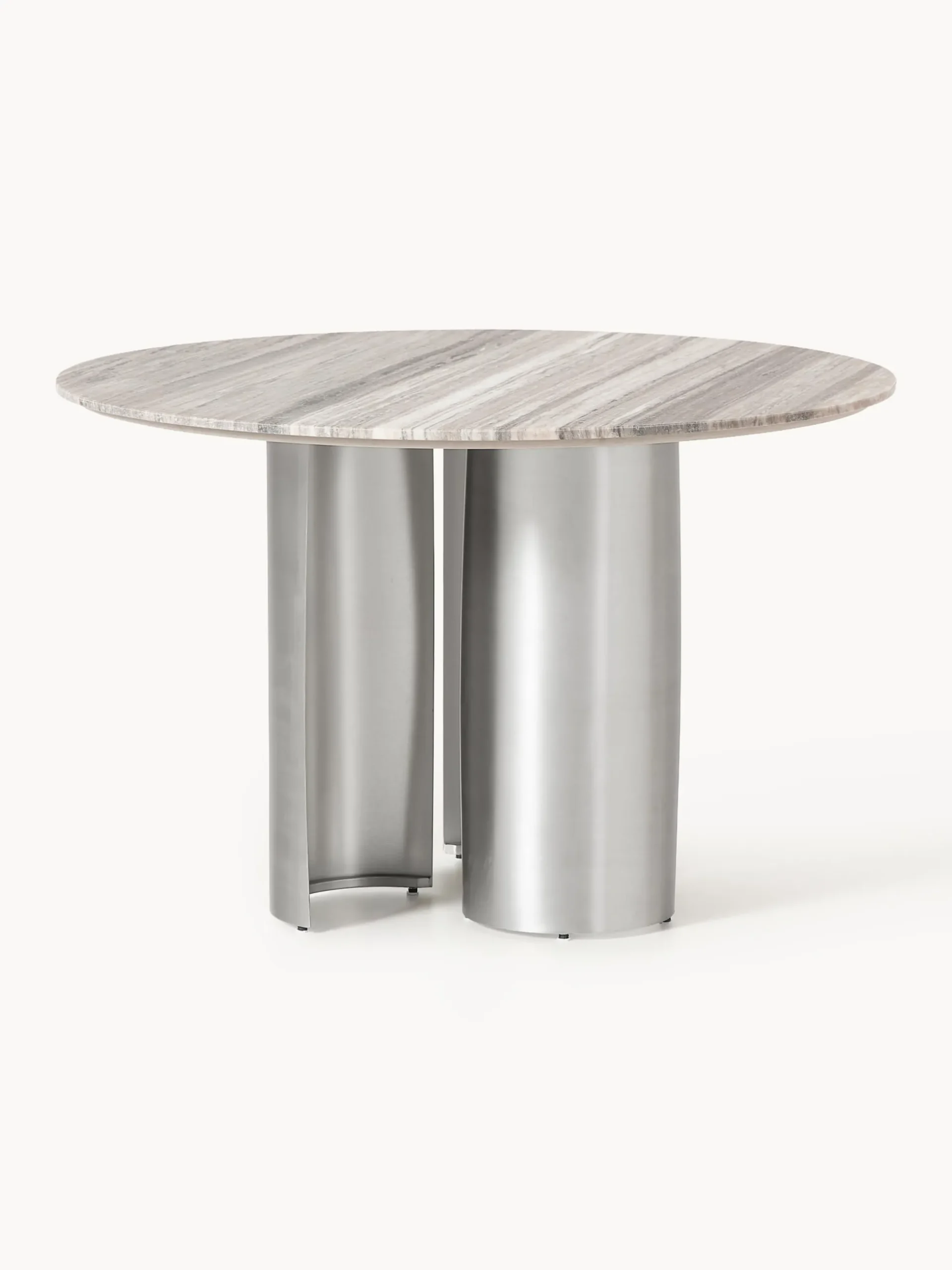 Tavolo da pranzo rotondo con piano in marmo Noam, Ø 120 cm