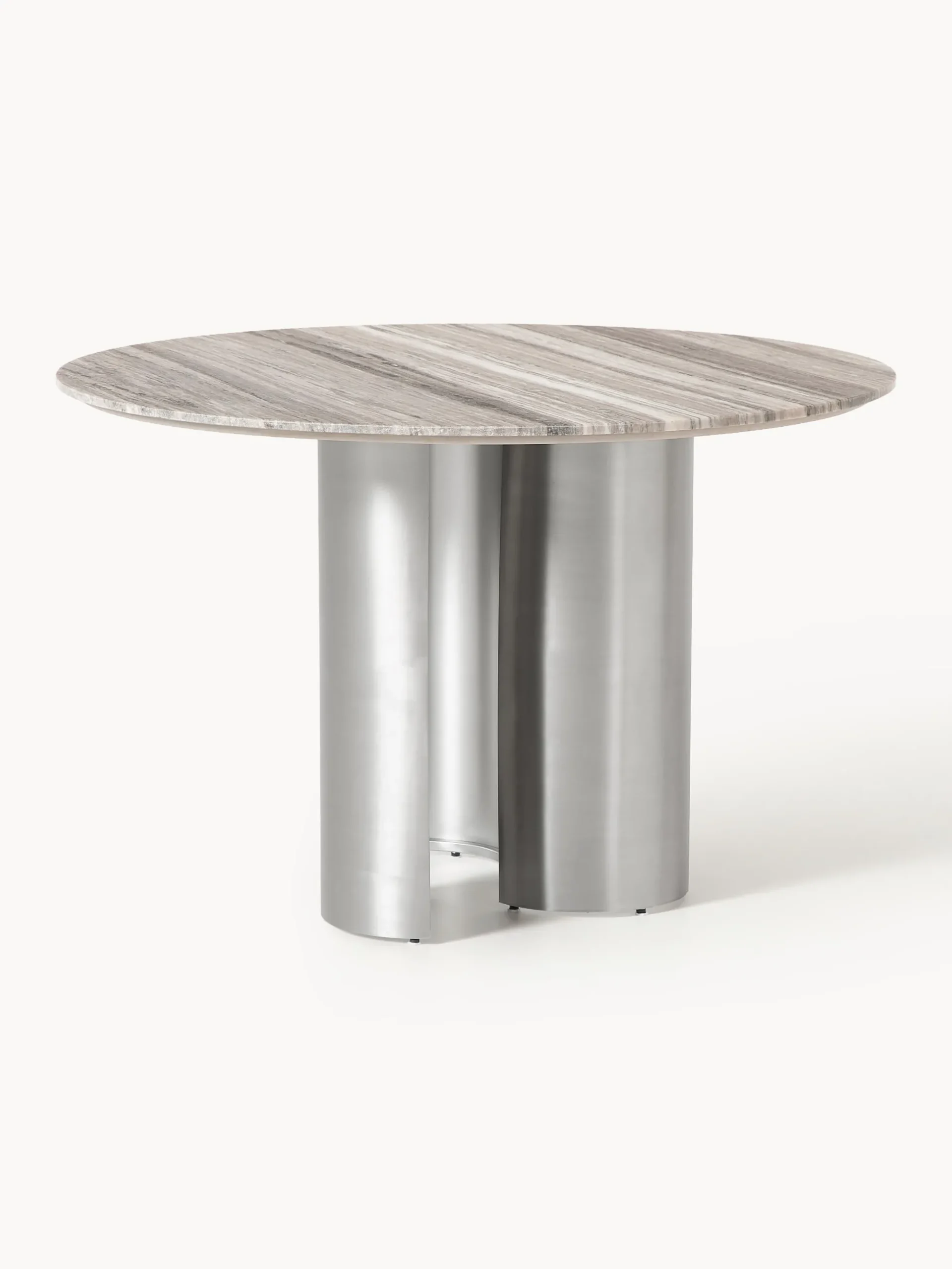 Tavolo da pranzo rotondo con piano in marmo Noam, Ø 120 cm