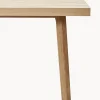 Tavolo in legno di quercia con motivo spina di pesce Herringbone, varie misure