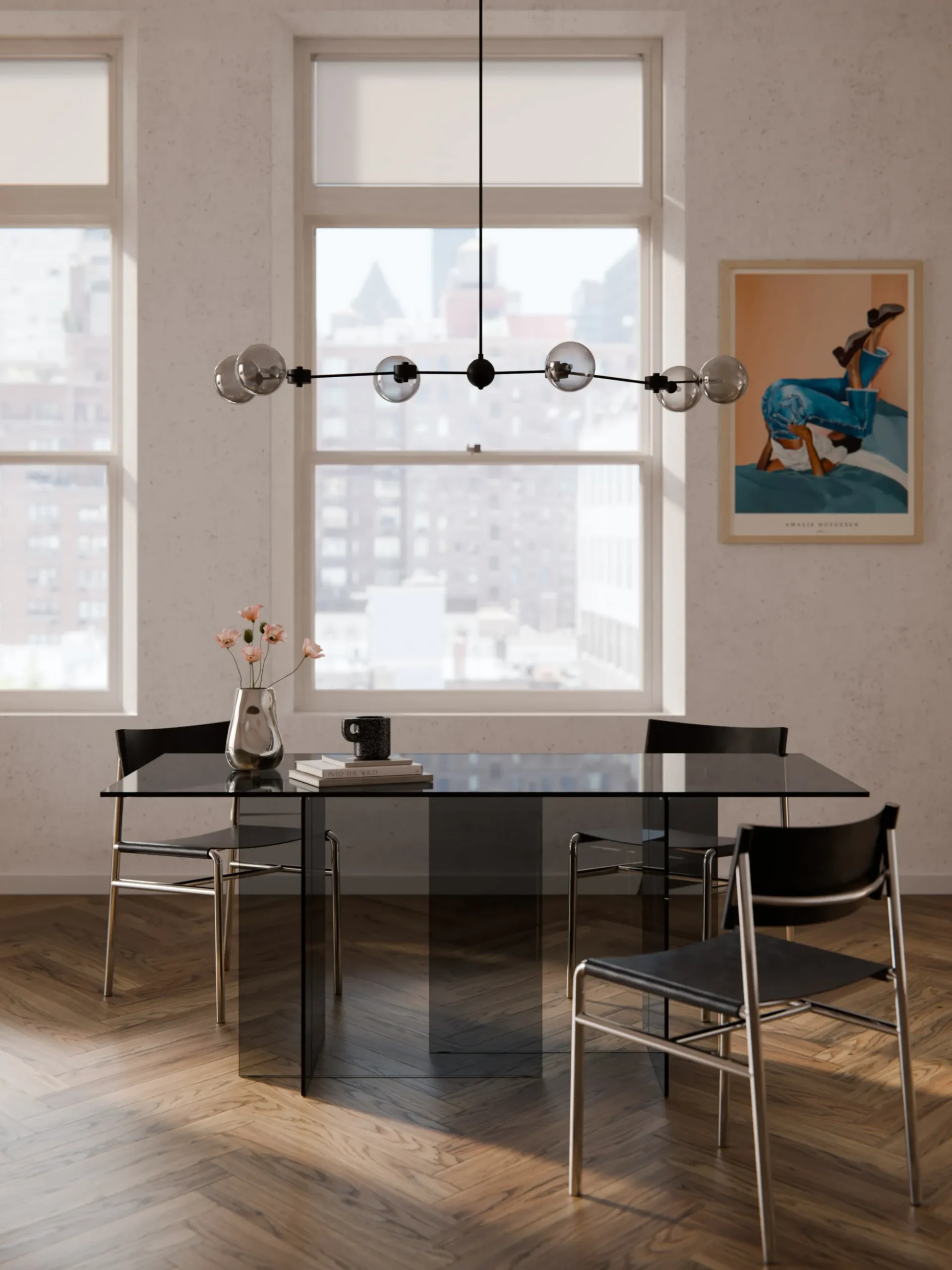 Tavolo in vetro Anouk, 180 x 90 cm