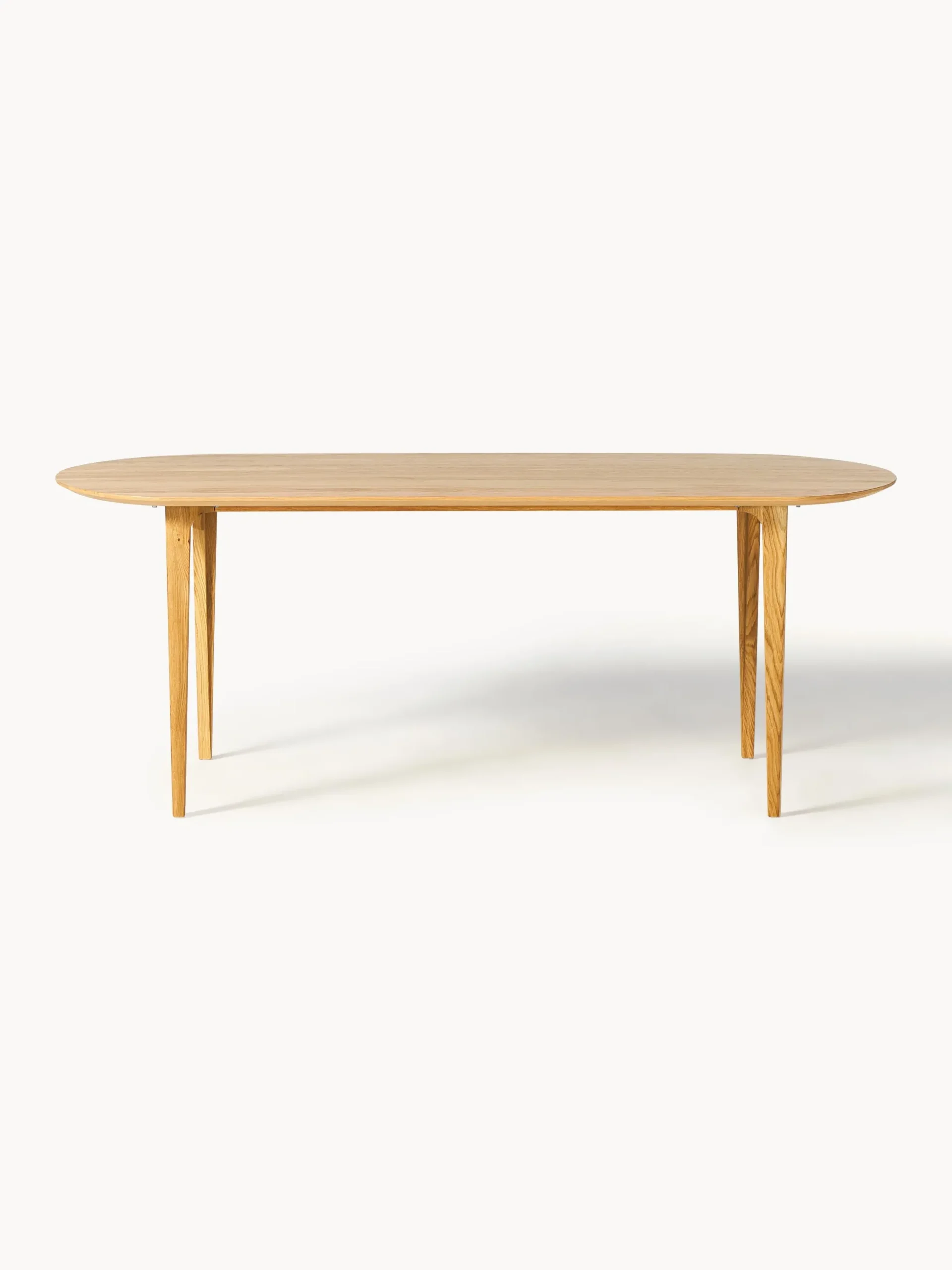 Tavolo ovale in legno di quercia Archie, 200 x 100 cm