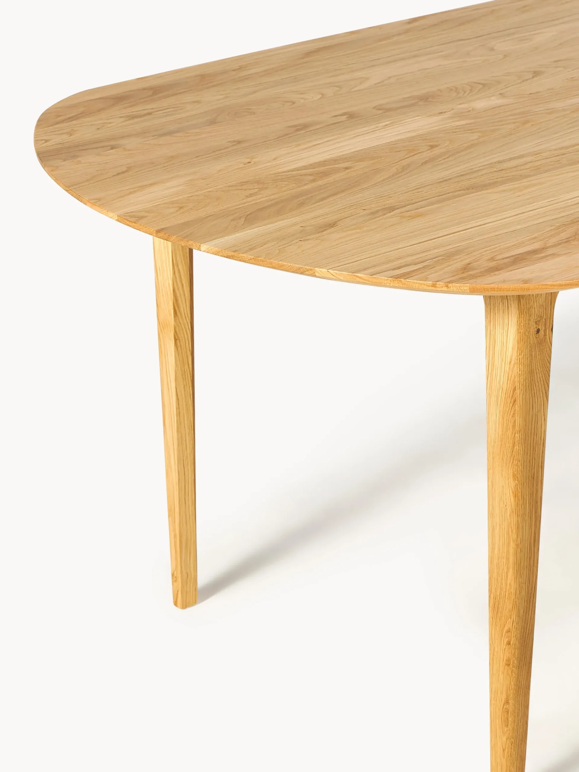 Tavolo ovale in legno di quercia Archie, 200 x 100 cm