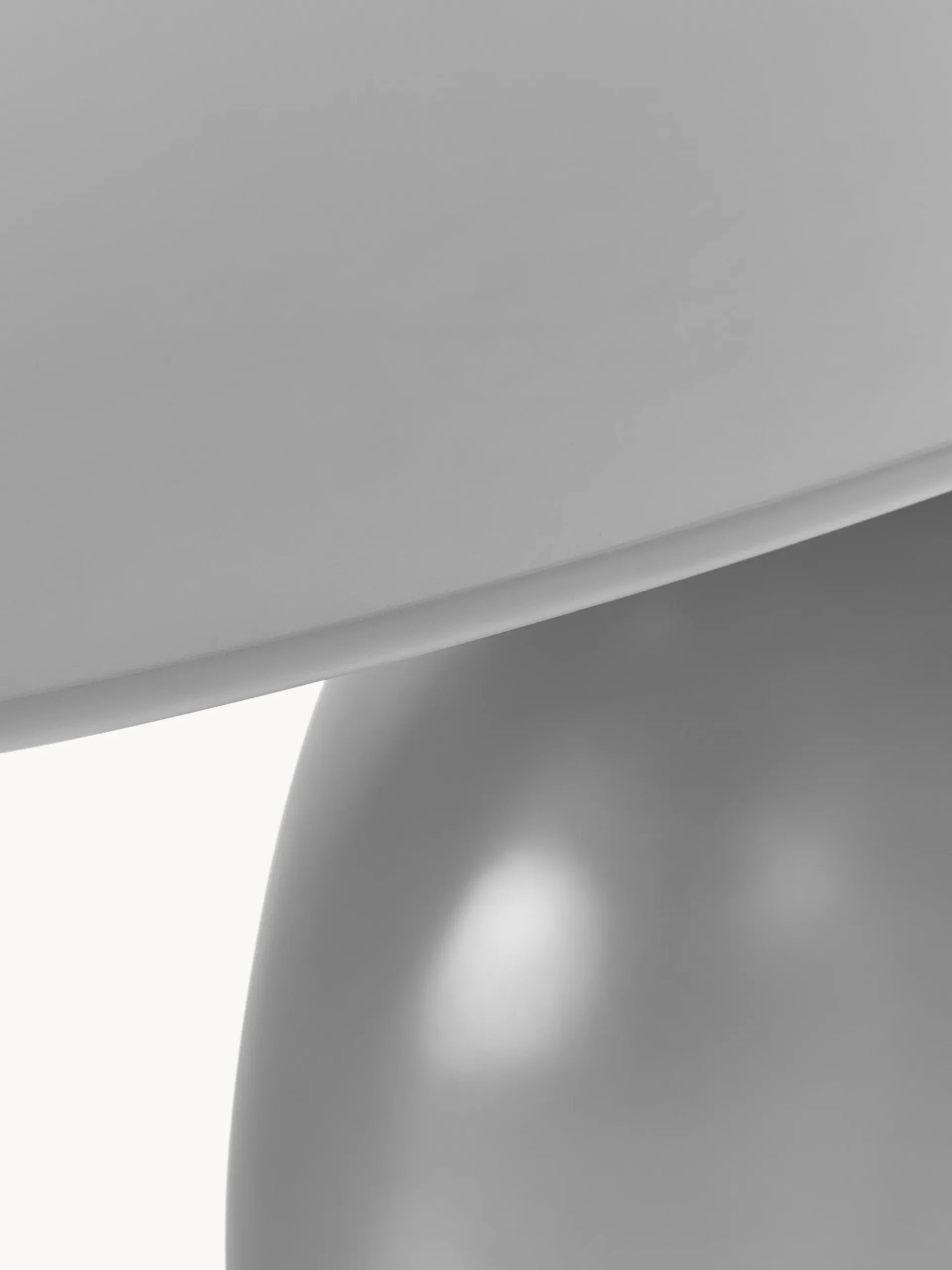 Tavolo ovale Sahra Grey, 180 x 90 cm