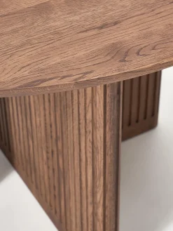 Tavolo rotondo in legno di quercia Jolka, Ø 120 cm