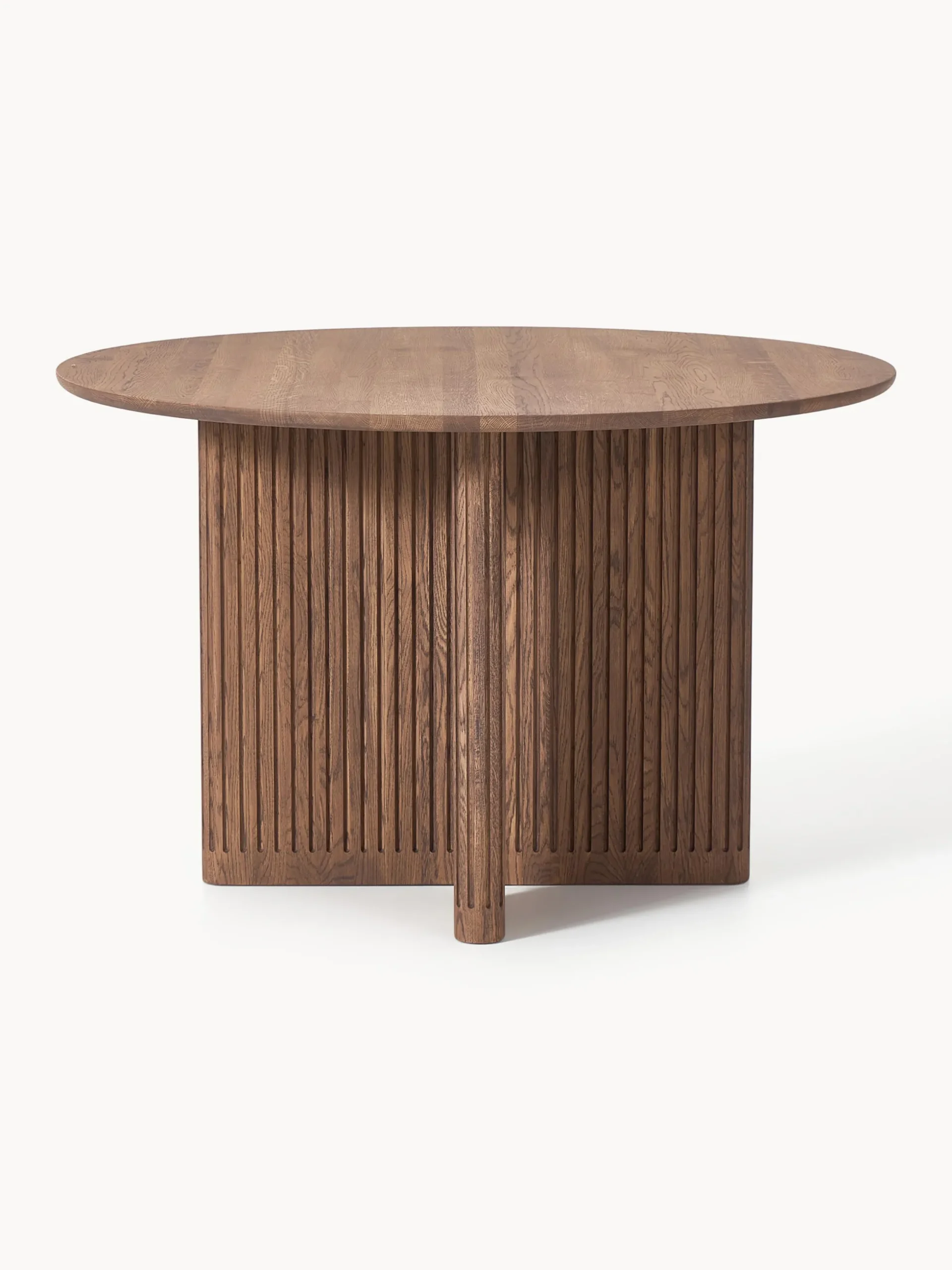Tavolo rotondo in legno di quercia Jolka, Ø 120 cm
