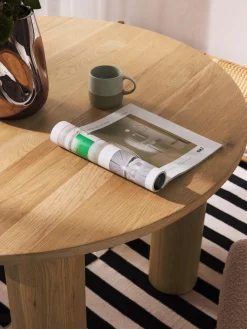Tavolo rotondo in legno di quercia Ohana, Ø 120 cm