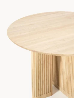 Tavolo rotondo in legno di quercia Jolka, Ø 120 cm