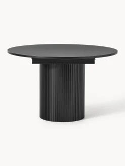 Tavolo allungabile con struttura scanalata Filo, 120 - 160 x 75 cm
