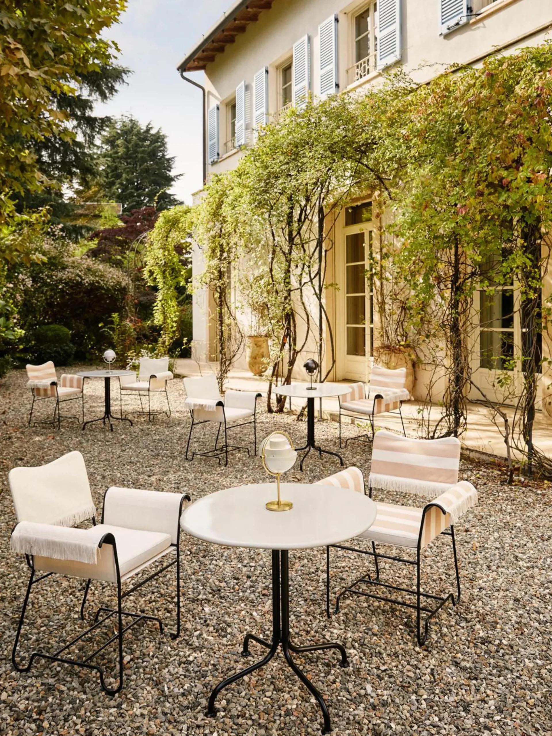 Tavolo bistrot rotondo con piano in ceramica Carmel, Ø 75 x Alt. 73 cm