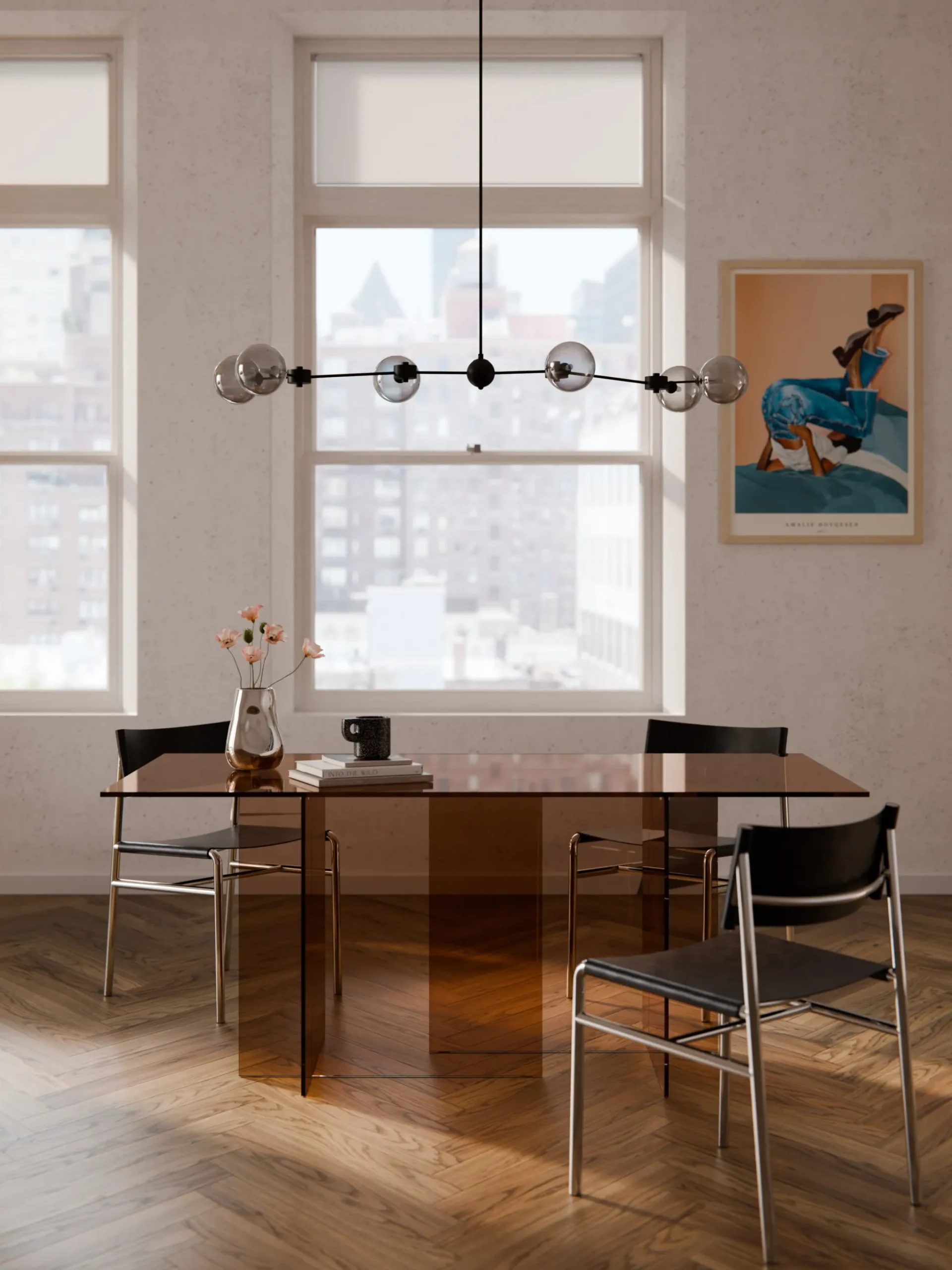 Tavolo in vetro Anouk, 180 x 90 cm