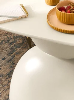 Tavolo ovale beige Sahra, 180 x 90 cm