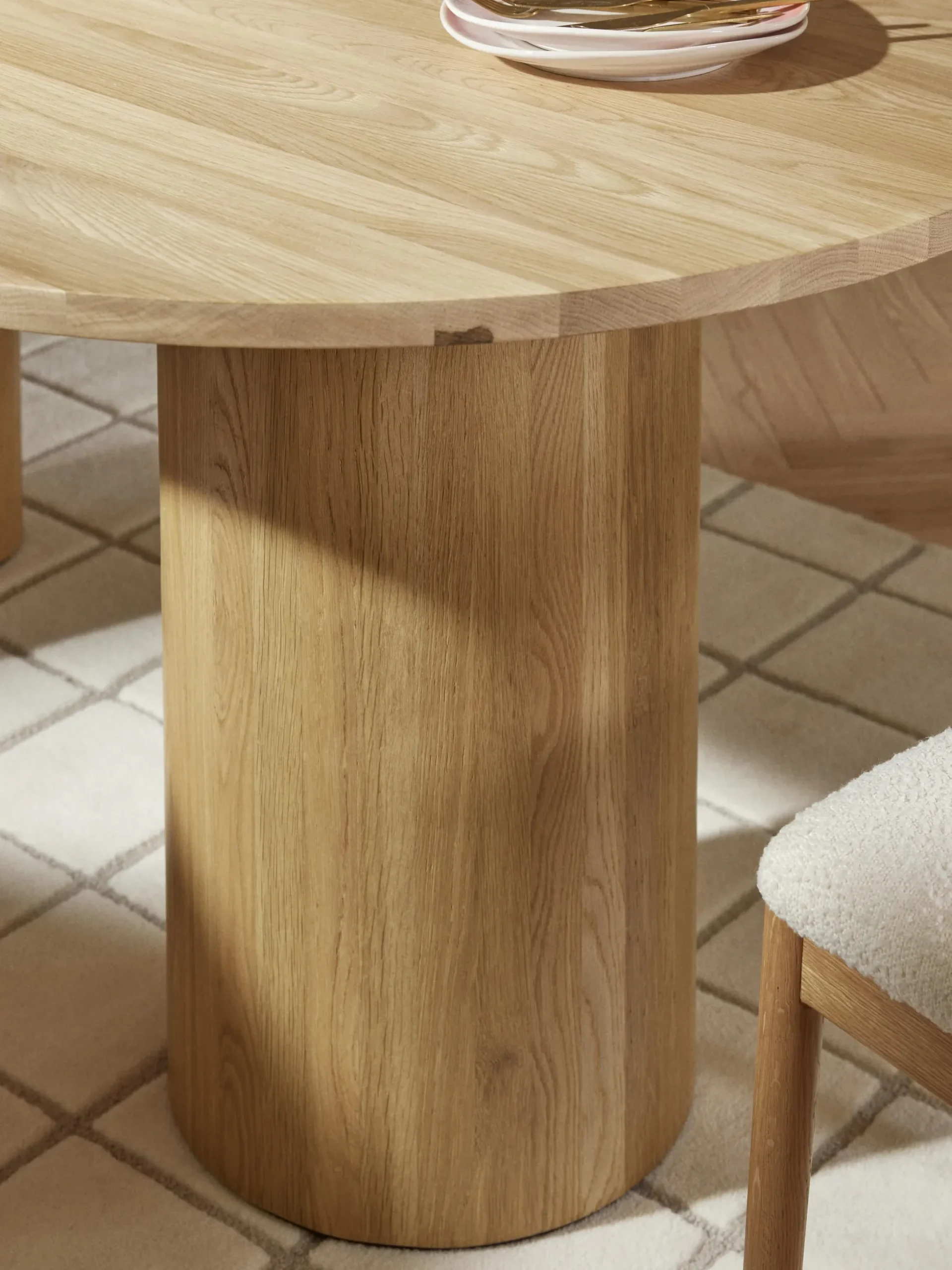 Tavolo ovale in legno di quercia Dunia, varie misure