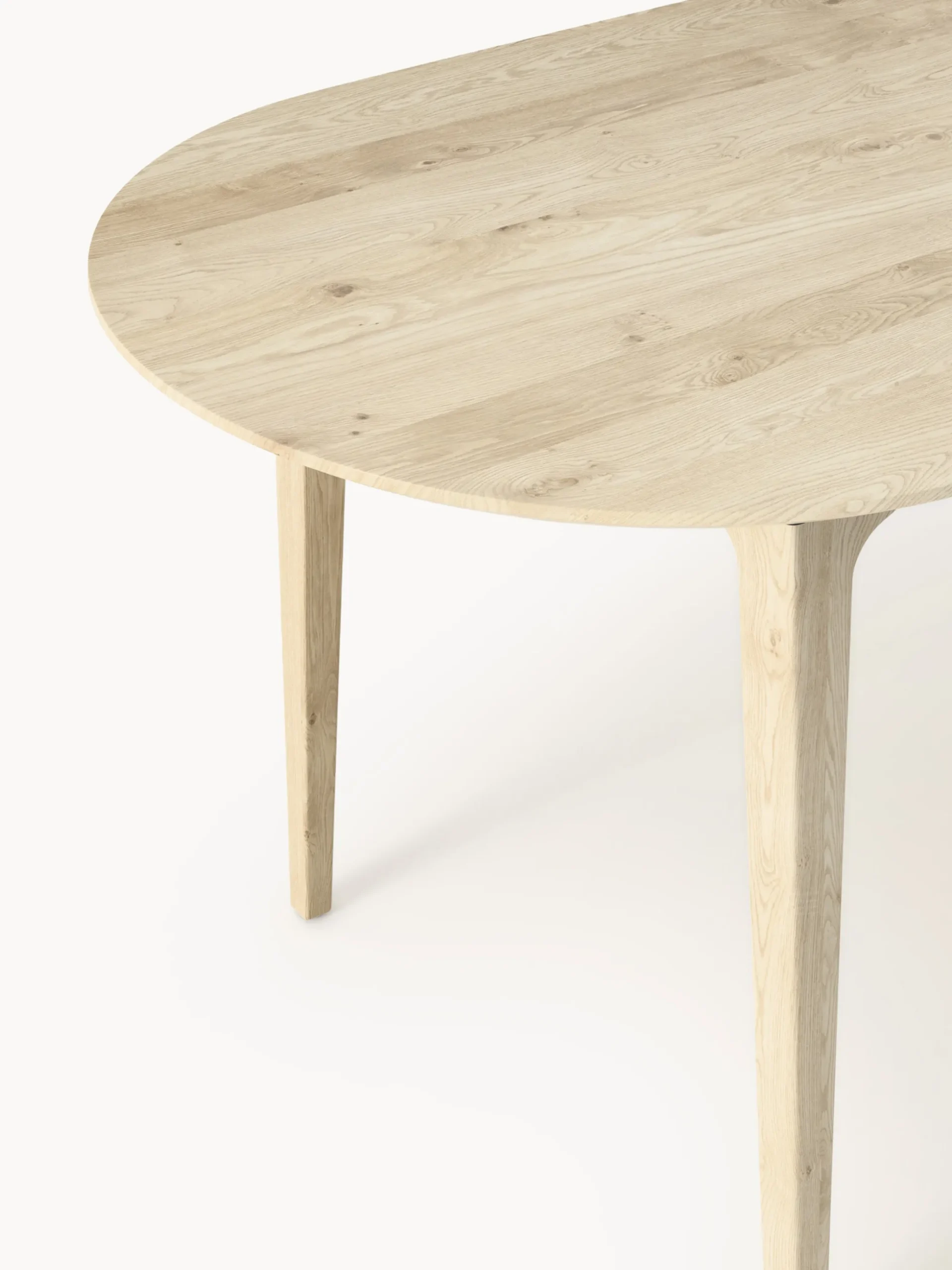 Tavolo ovale in legno di quercia Archie, 200 x 100 cm