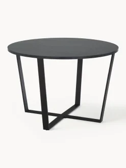 Tavolo rotondo con piano effetto marmo Amble, Ø 110 cm