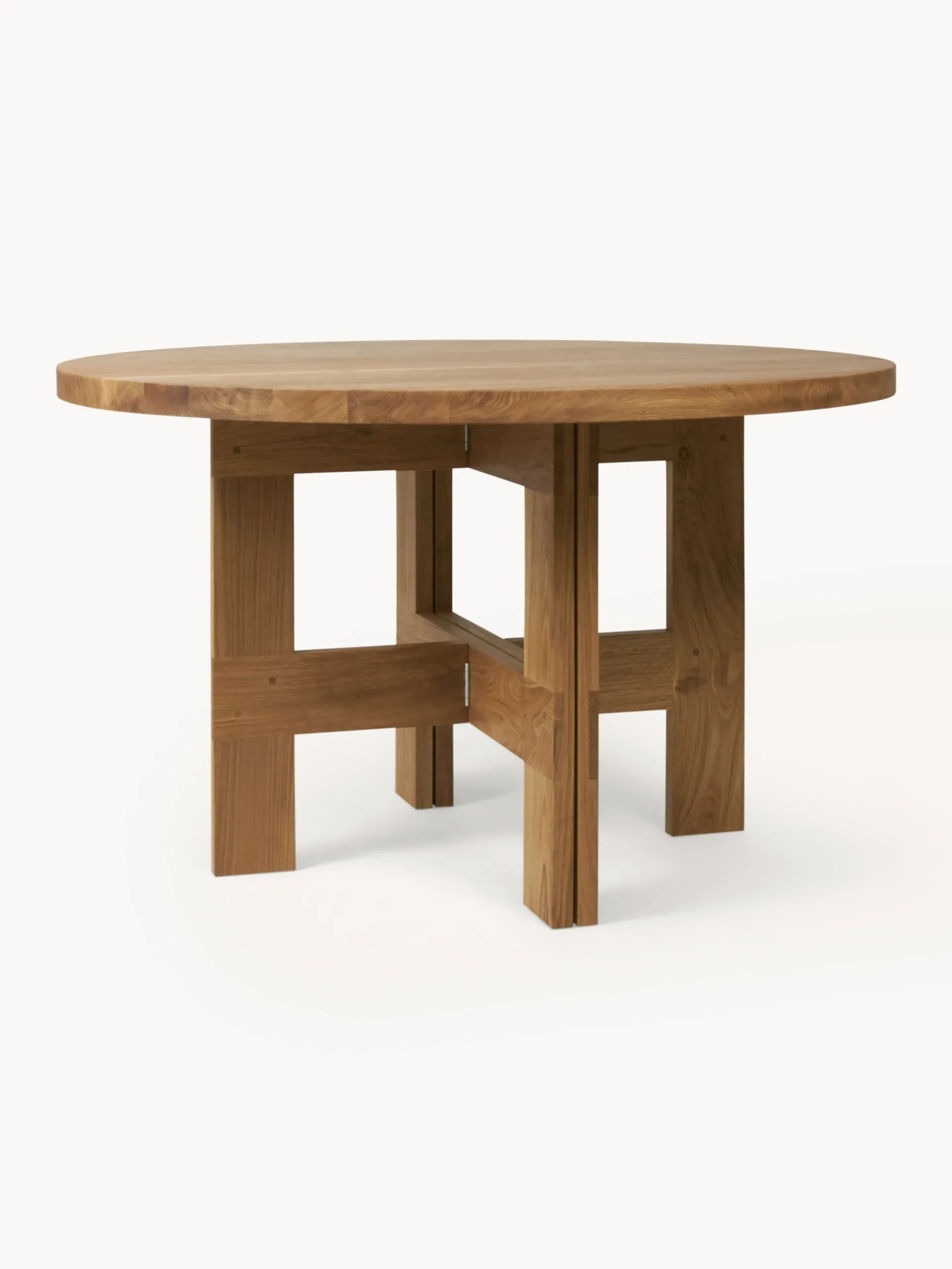 Tavolo rotondo in legno di quercia Farmhouse Ø 120 cm