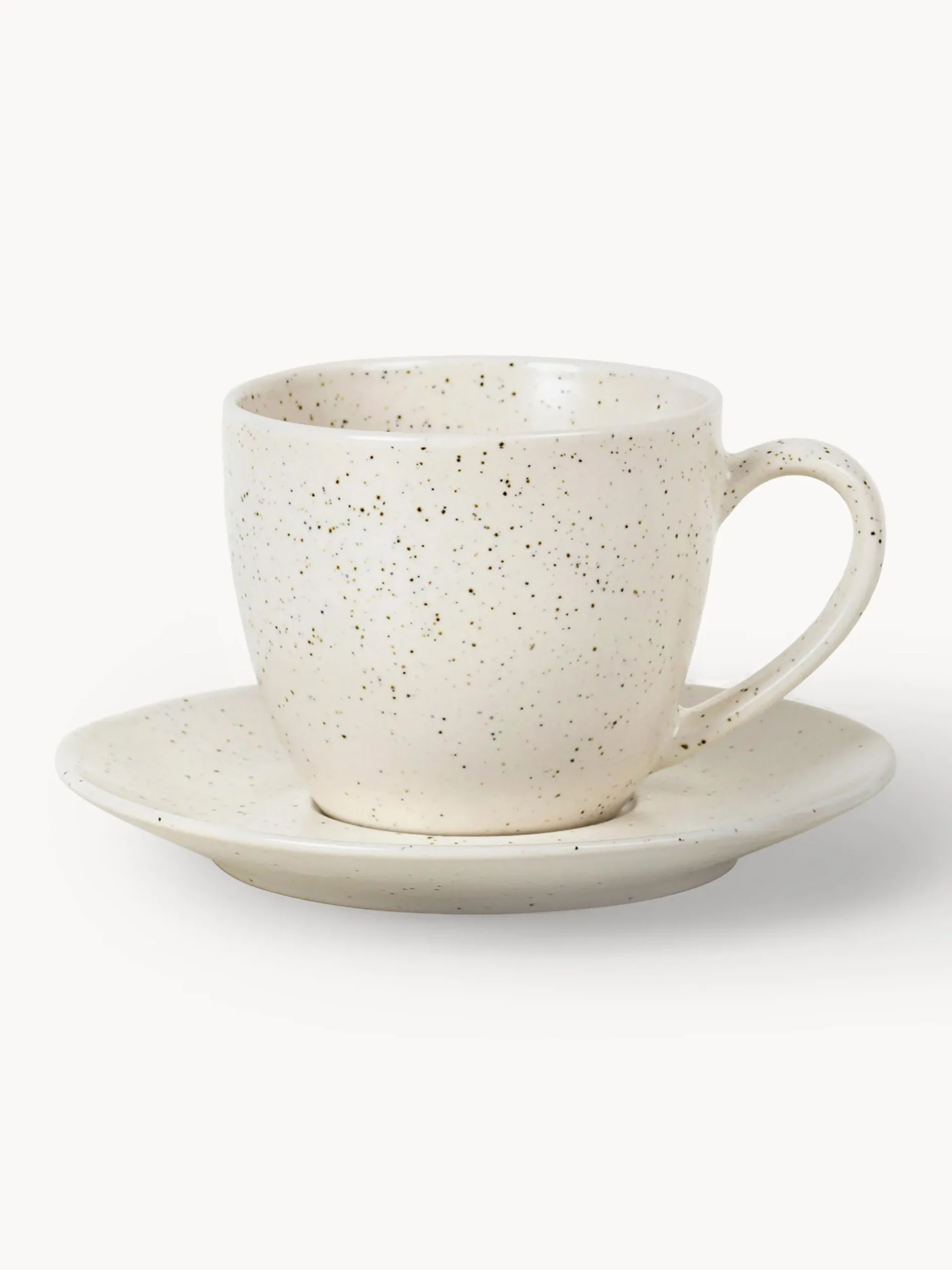 Tazza con piattino fatti a mano Nordic Vanilla