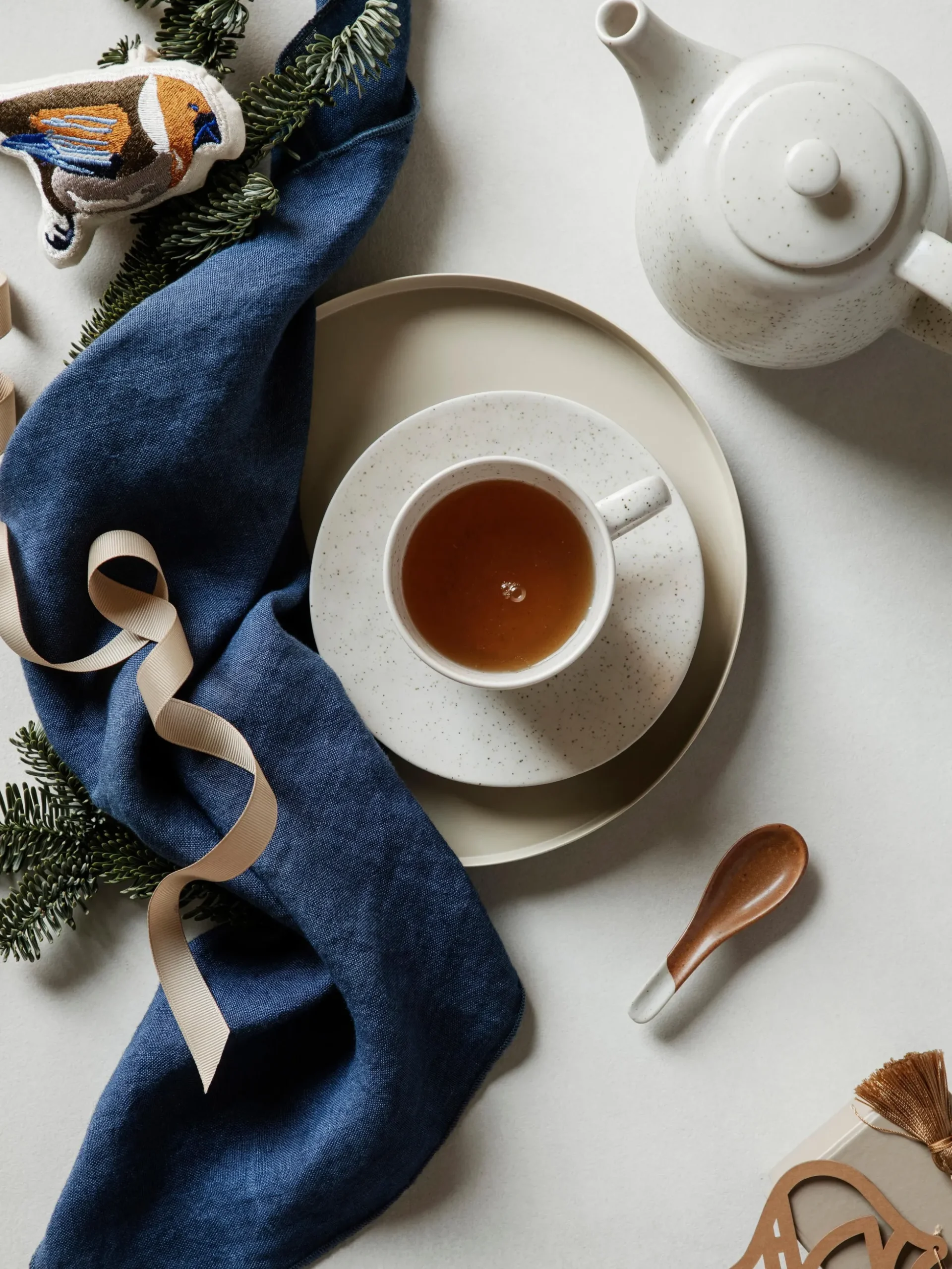 Tazza con piattino fatti a mano Nordic Vanilla