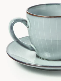 Tazza con piattino fatti a mano Nordic Sea