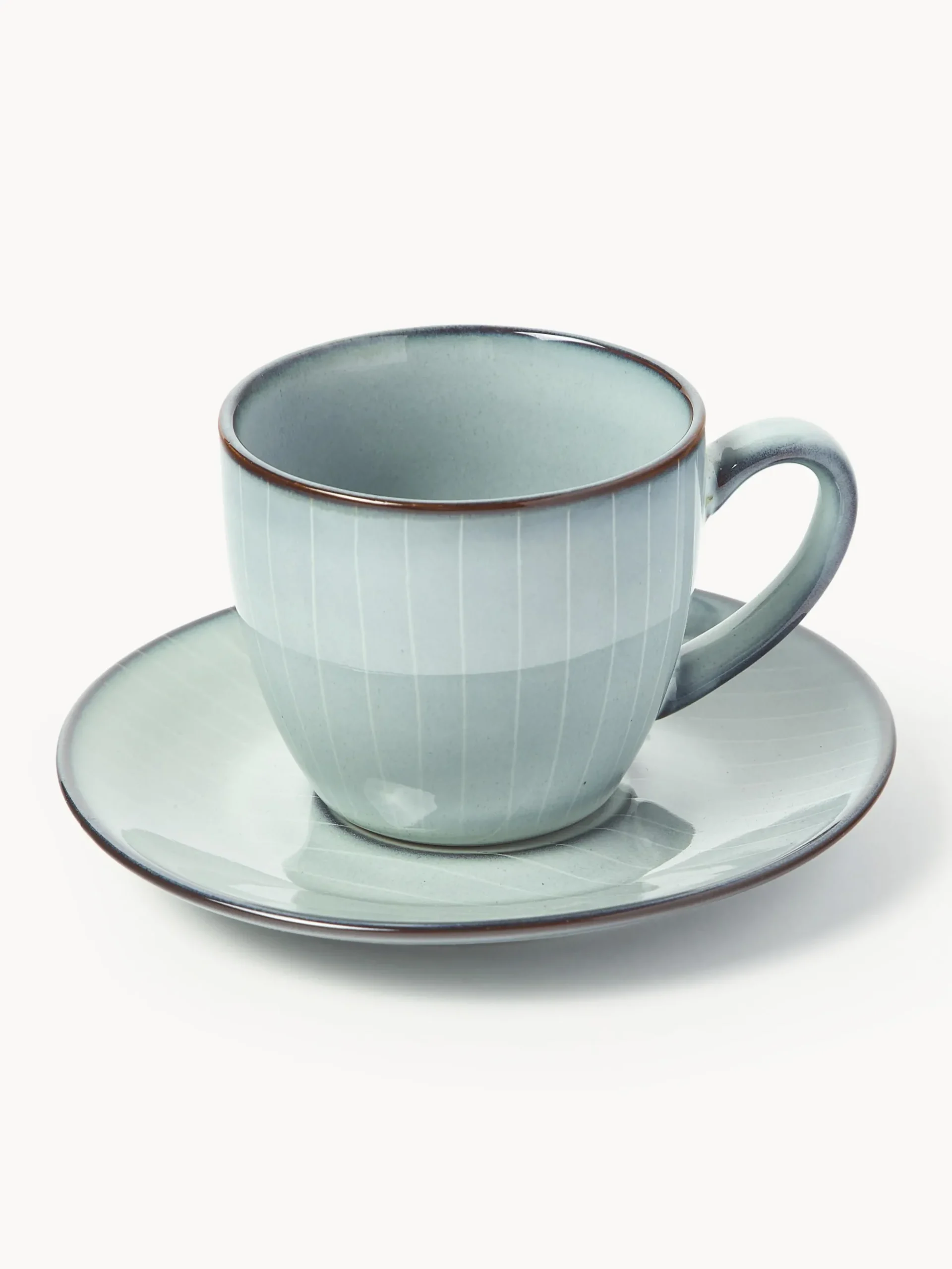 Tazza con piattino fatti a mano Nordic Sea