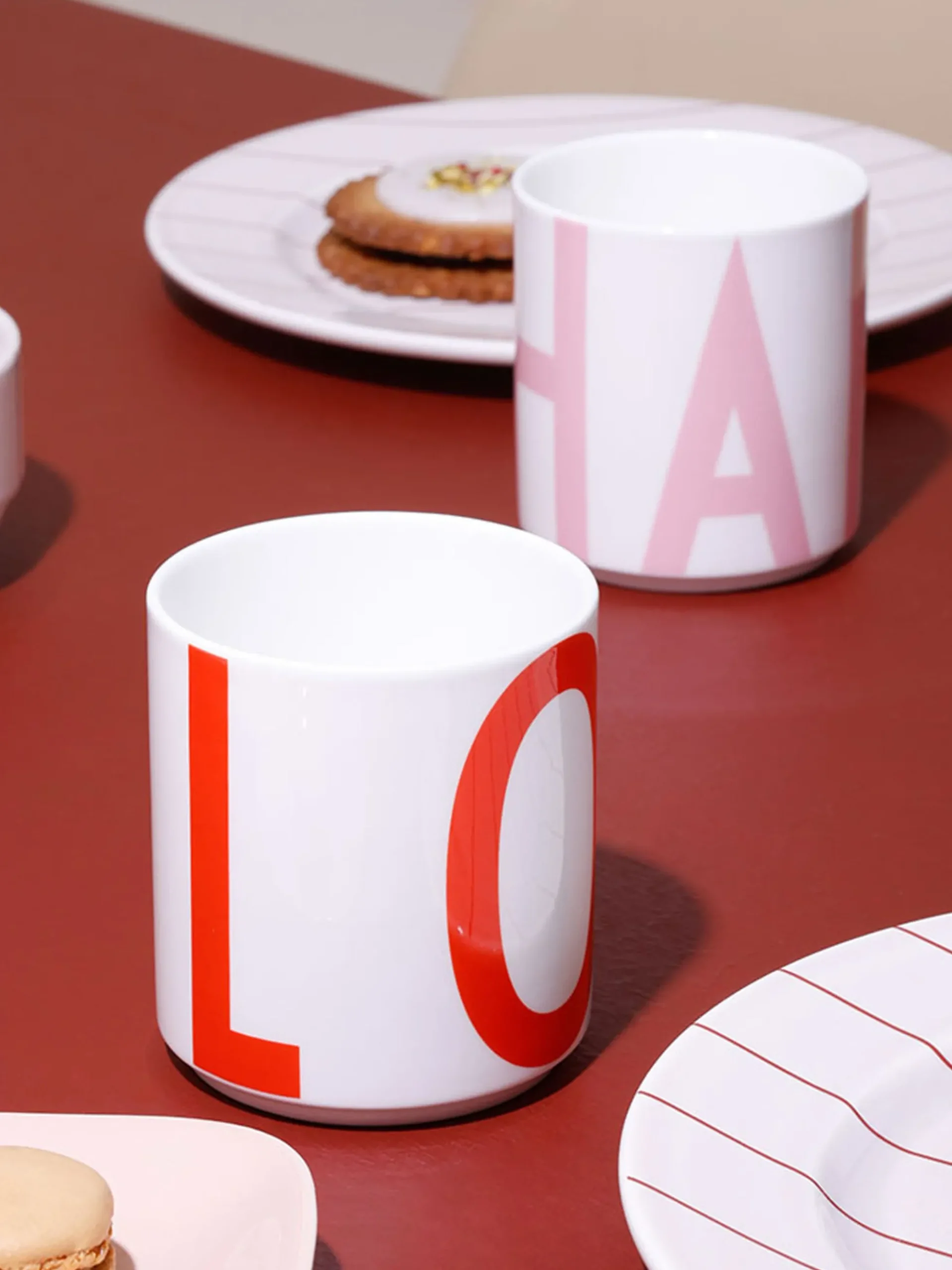 Tazza con scritta Vintage ABC Happy