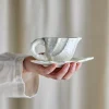 Tazza da caffè con piattino Shellie