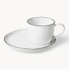 Tazza e piattino in porcellana fatti a mano Salt