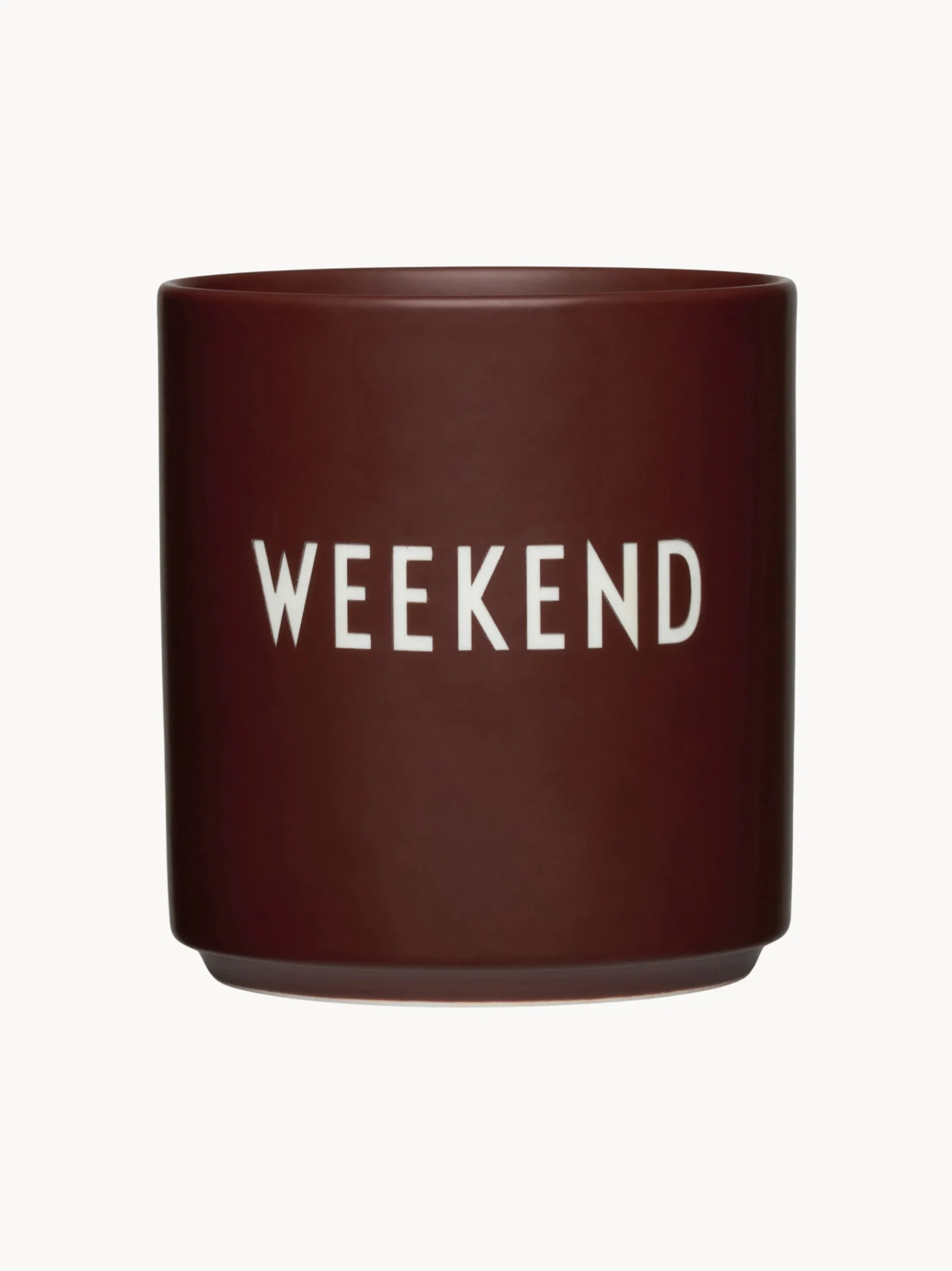 Tazza con scritta Favourite Weekend