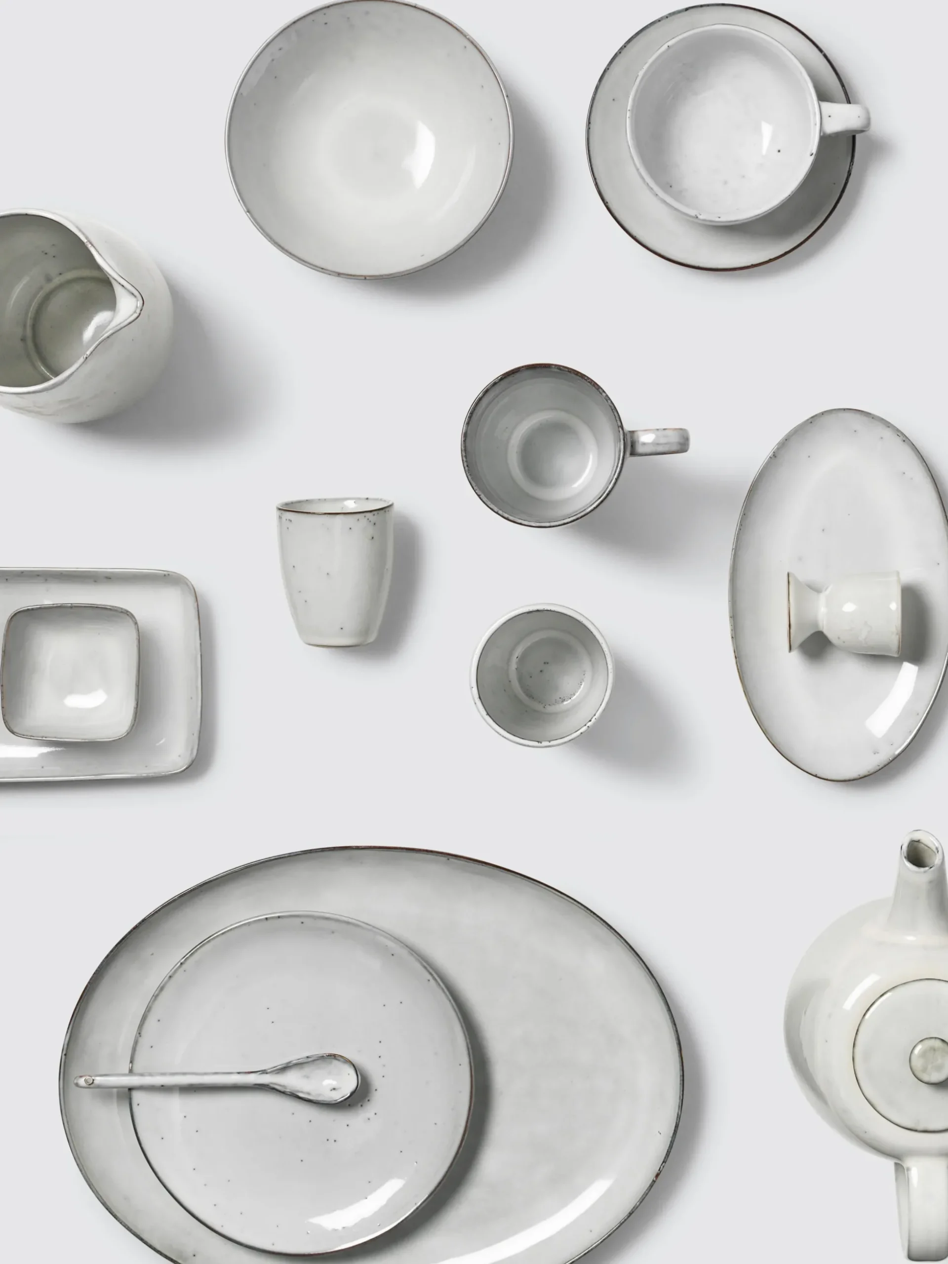 Tazza da caffè fatta a mano con piattino Nordic Sand