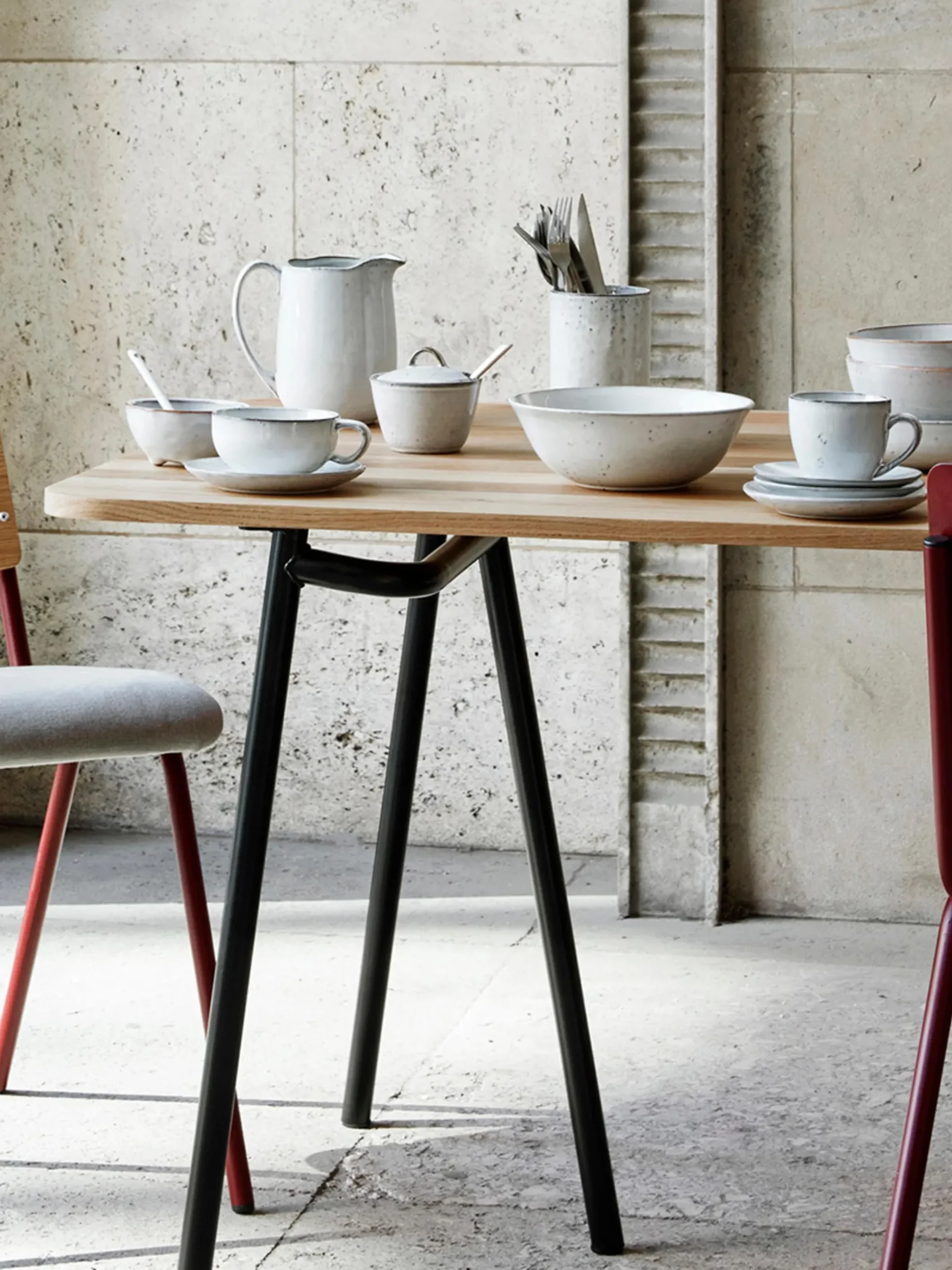 Tazza da caffè fatta a mano con piattino Nordic Sand