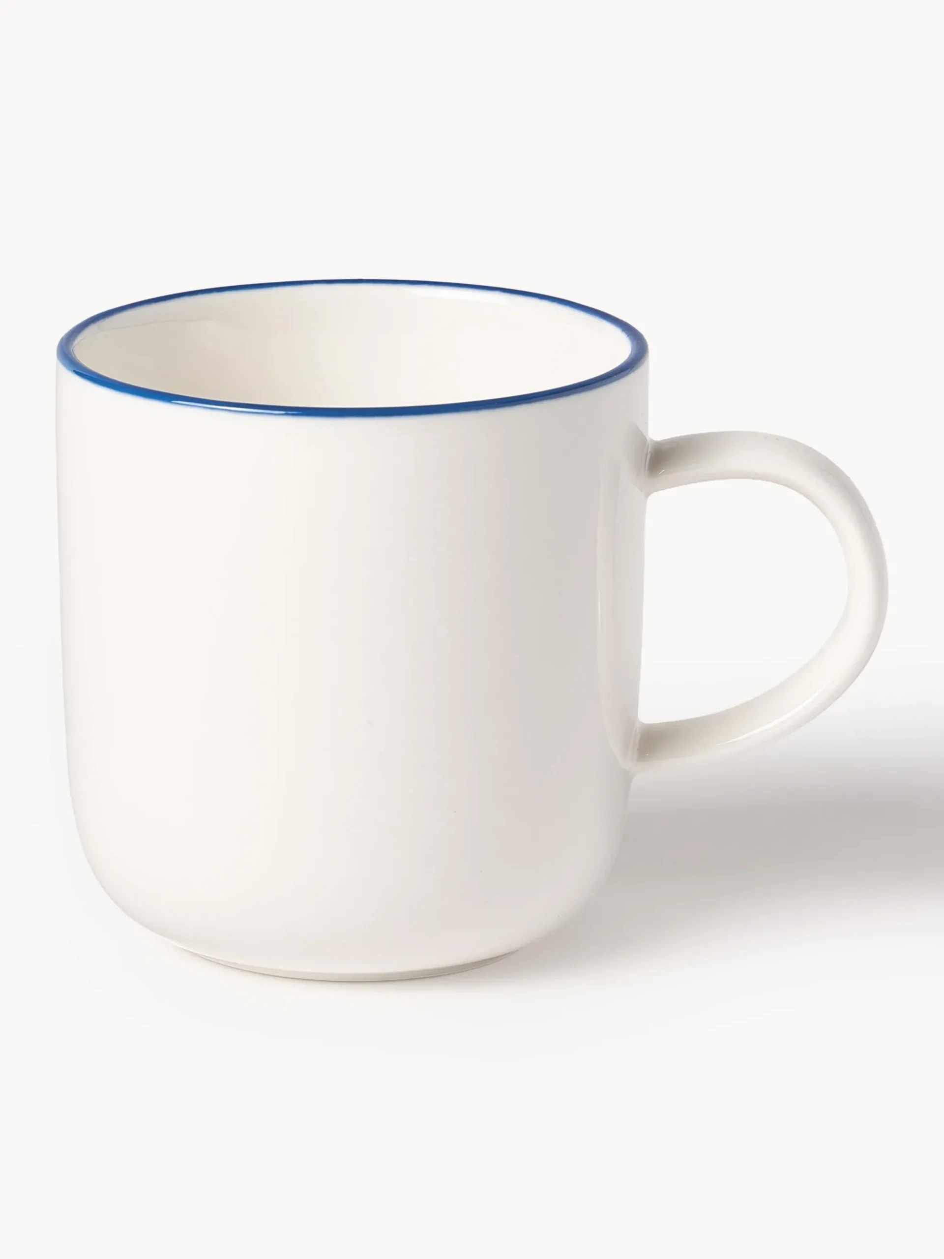Tazze da caffè con piattino in porcellana Facile 2 pz