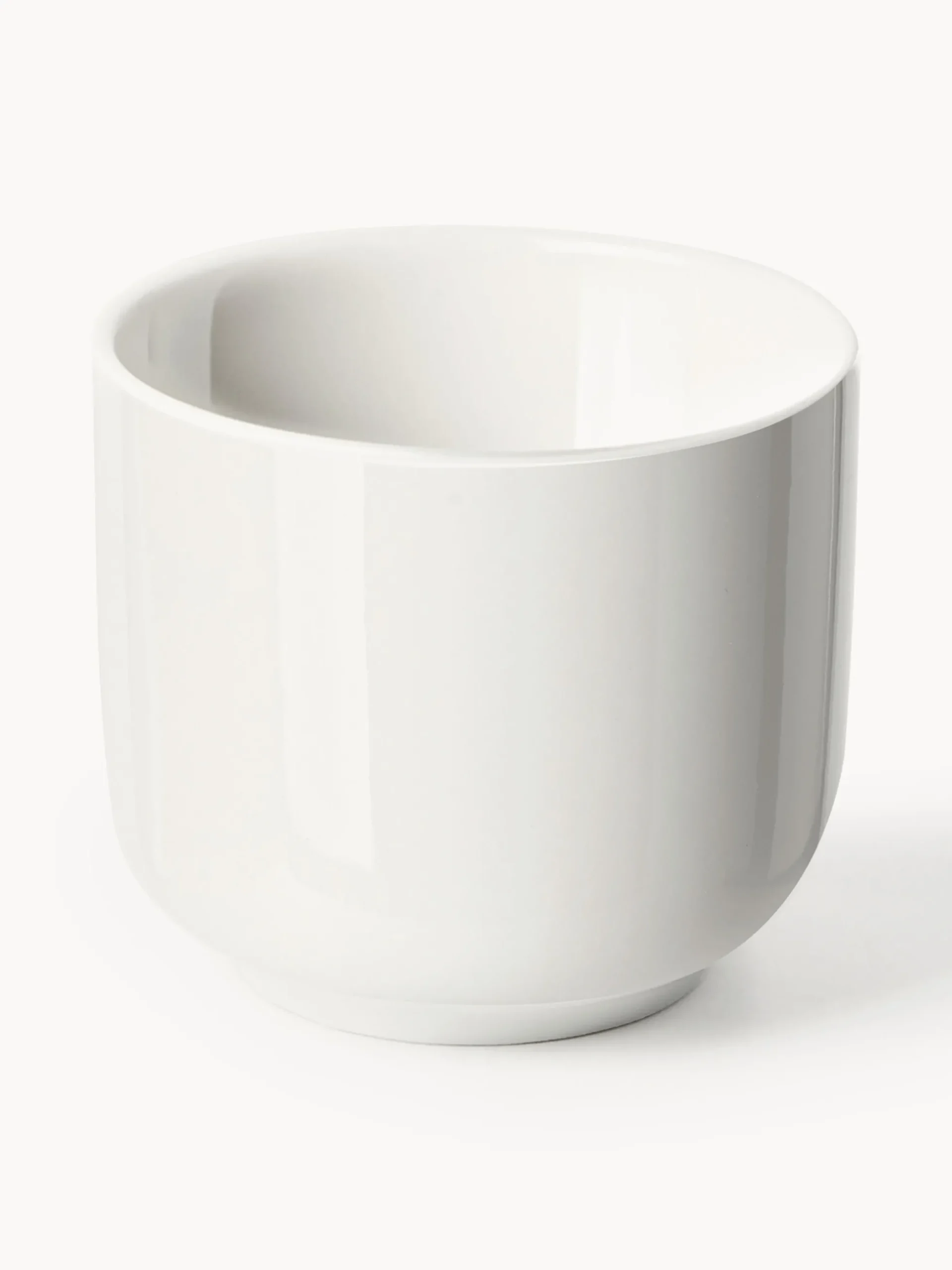 Tazze caffè in porcellana con piattino Nessa 4 pz