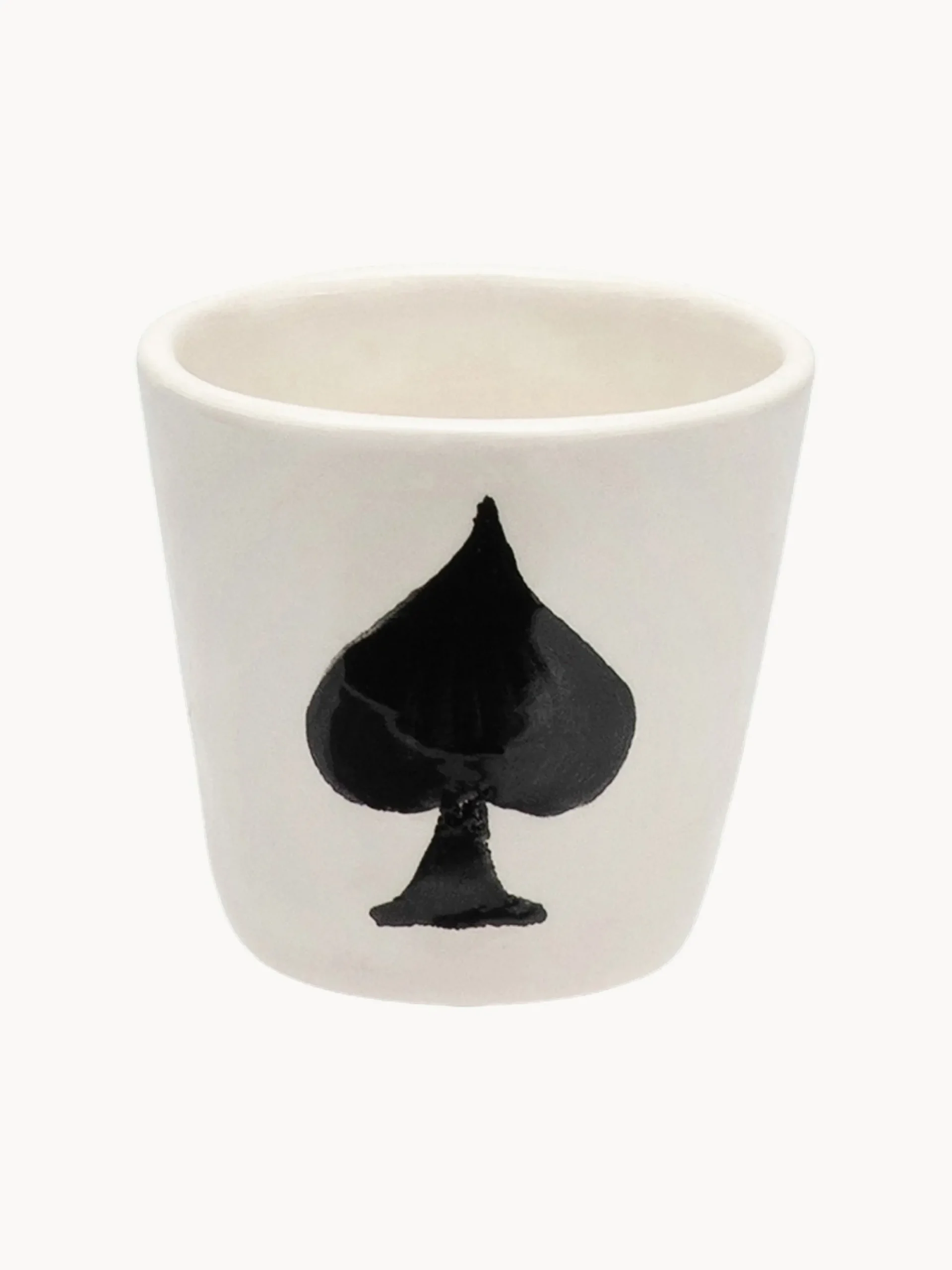 Tazzina da caffè dipinta a mano Ace of Spades