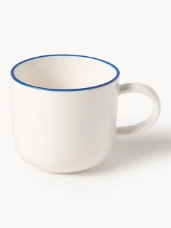 Tazzine da espresso con piattino in porcellana Facile 2 pz
