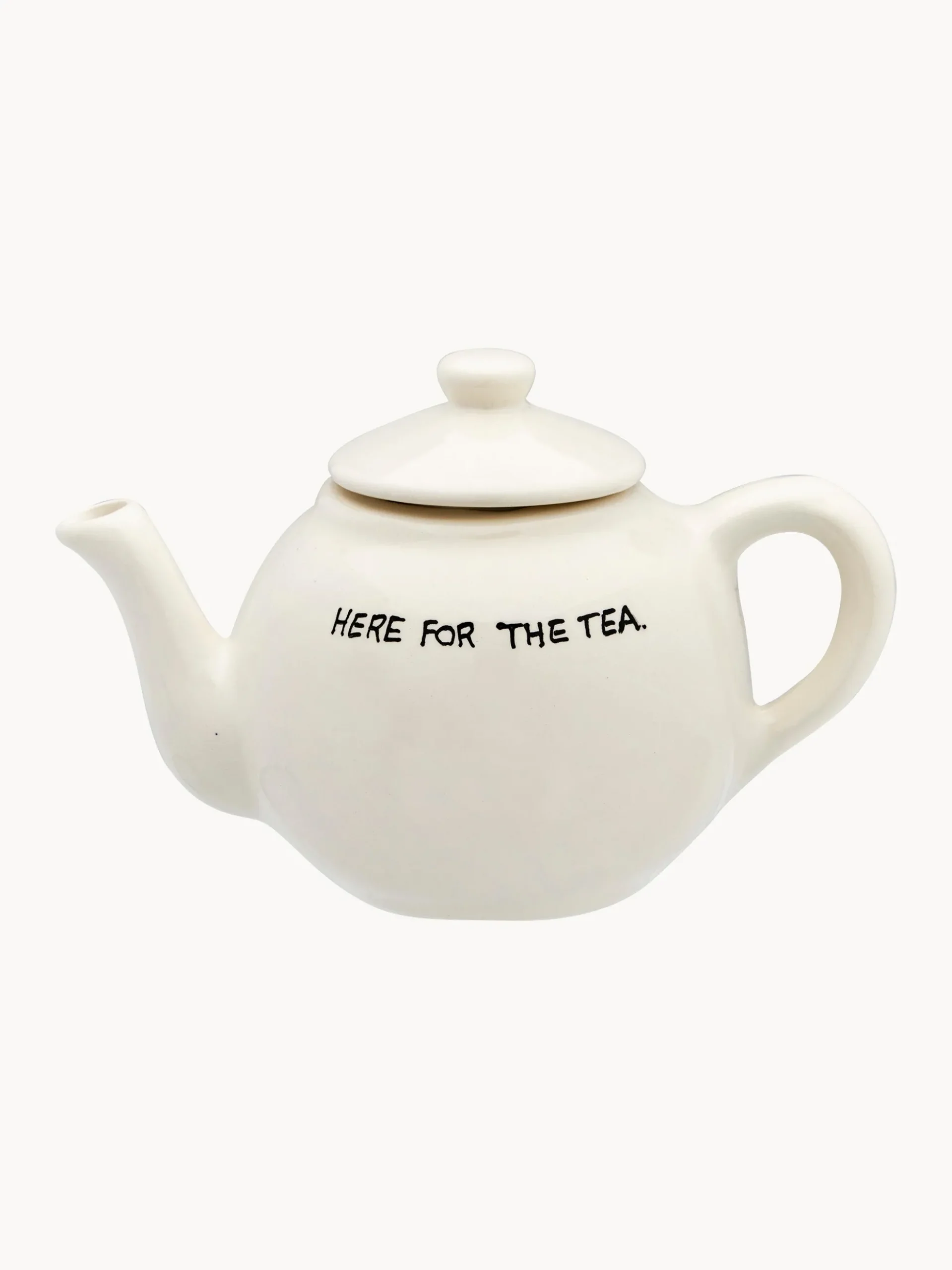 Teiera dipinta a mano Here For The Tea