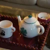 Teiera dipinta a mano Shamrock, 600 ml