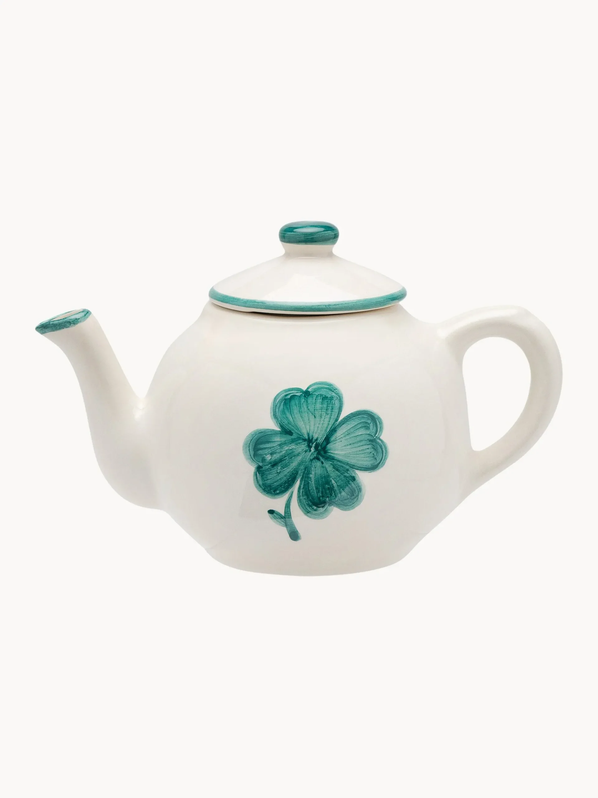 Teiera dipinta a mano Shamrock, 600 ml