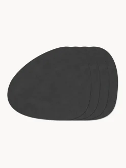 Tovaglietta americana dalla forma asimmetrica in pelle Curve 4 pz