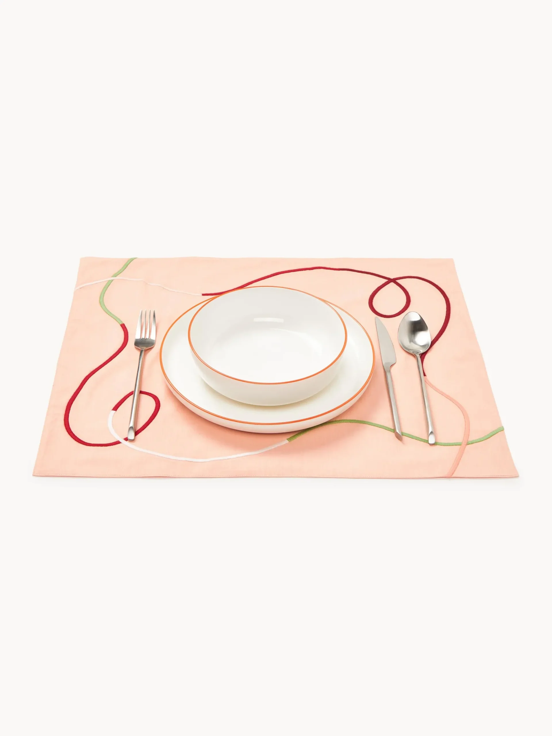 Tovagliette con ricamo astratto Sue 2 pz