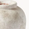 Vaso da terra con finitura sabbiata Leana, alt. 32 cm