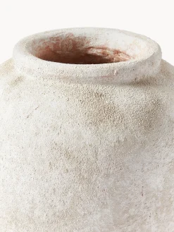 Vaso da terra con finitura sabbiata Leana, alt. 32 cm