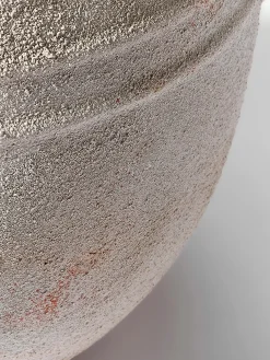 Vaso da terra con finitura sabbiata Leana, alt. 32 cm
